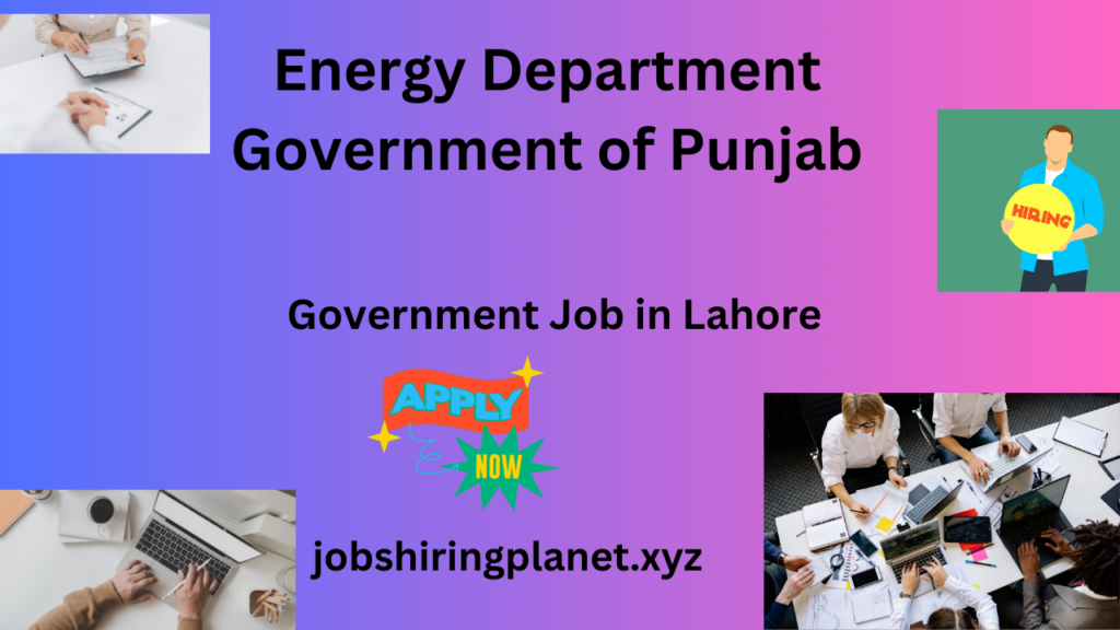 Government Job in Lahore